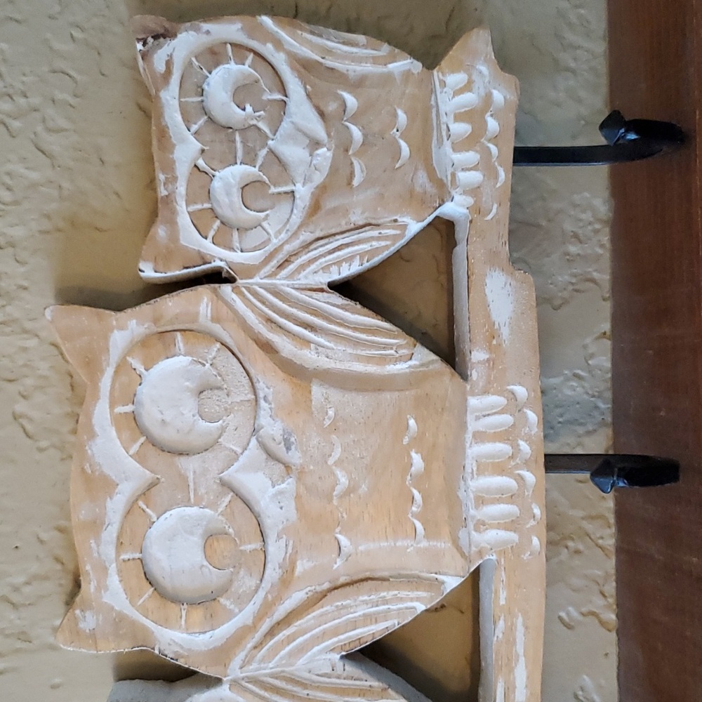 Owl Necklace Or Key Rack - Picture 4 of 4